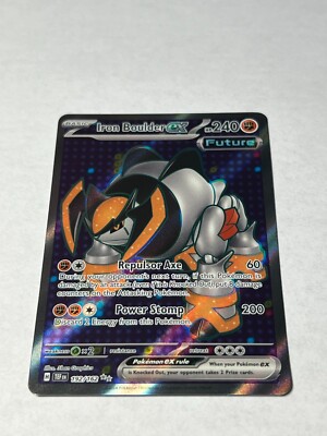 Pokemon TCG Iron Boulder ex 192/162 Temporal Forces Holo Ultra Rare NM