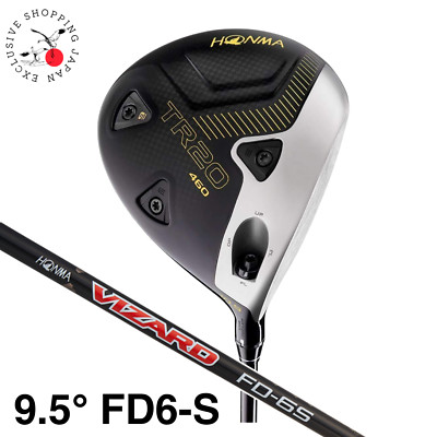 Honma Golf Tour World TR20 460 Driver 1W 9.5° Vizard FD 6 Graphite Shaft Flex S