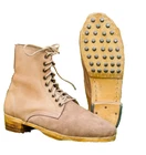 WW2 German M37 Low Boots - Repro Army Military Hobnail Leather Boot size 4 to 15