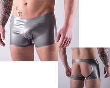 Rubber "SPORT" SHORTS, Open back, 0.5mm medium weight latex