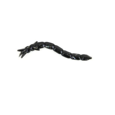 Clam  Bloodi 1.25'' Ice Jig Plastic Trailers (Leech-Silver Flake-8 per pack)