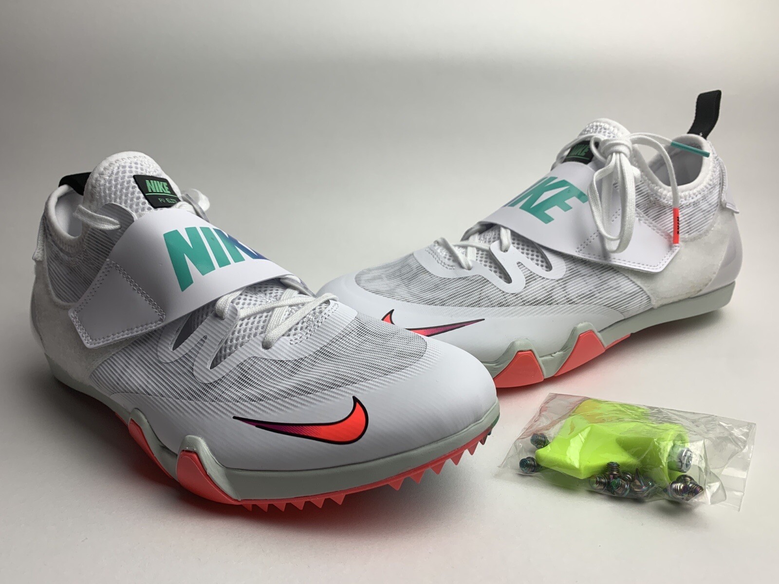 MEN'S SIZE 12 NIKE ZOOM PV ELITE SPECIALTY TRACK/FIELD POLE VAULTING SHOES  WHITE | eBay