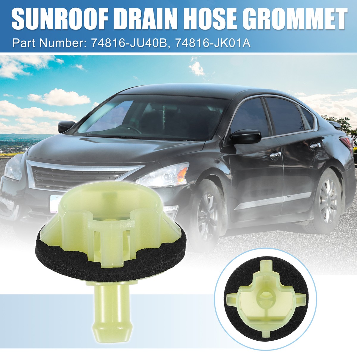Upgraded Car Sunroof Drain Hose Grommet for Infiniti for Nissan No