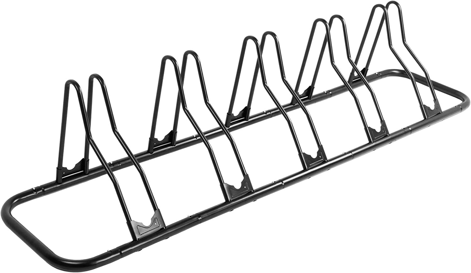 5 Bikes Rack Floor Type Parking Rack Stand Indoor Garage Storage for Bicycles  M