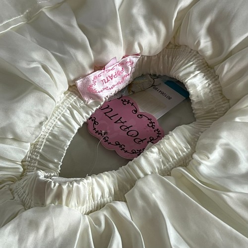 NWT Popatu Tutu Girls Ballerina Skirt Embroidered Flowers on White Size 4/4T - Picture 7 of 7