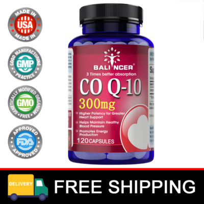 Co Q10 300 Mg Capsules - Supports Cardiovascular & Nervous System Health