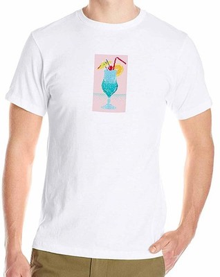 Neff Refresh Cotton Crew Neck Short Sleeve Tee T-Shirt, Men's Large, White New