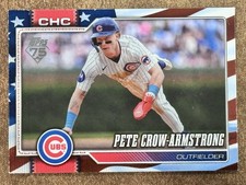 Pete Crow-Armstrong Independence Day #196 Cubs 2026 Topps Series 1 SSP /76