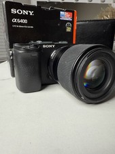 Sony Alpha a6400 Mirrorless Camera 24.2MP 4K w/ 30mm f/1.4 Lens – NO BOX