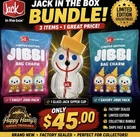 Jack in the Box Jack Drink Cup With 2 RARE NEW Jibbi’s Factory Sealed!!