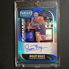 Muggsy Bogues Autograph Card Panini Threads