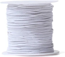 1.0MM Elastic Beads Cord Beading Thread for Jewelry Making White Cord-1set01 