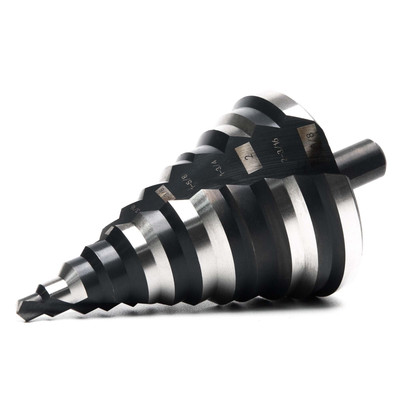 1/4 to 2-3/8 Inch HSS Step Drill Bit for Metal Sheet, 12 Sizes Extra Large Dr...
