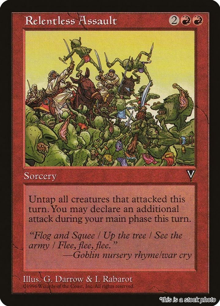 Magic Relentless Assault EN Visions [VIS - 91] Rare NM
