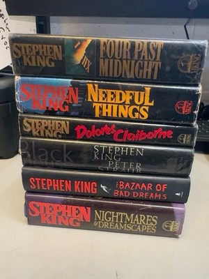 Stephen King 6 Hardcover Book Lot Needful Things Dolores Claiborne Black House