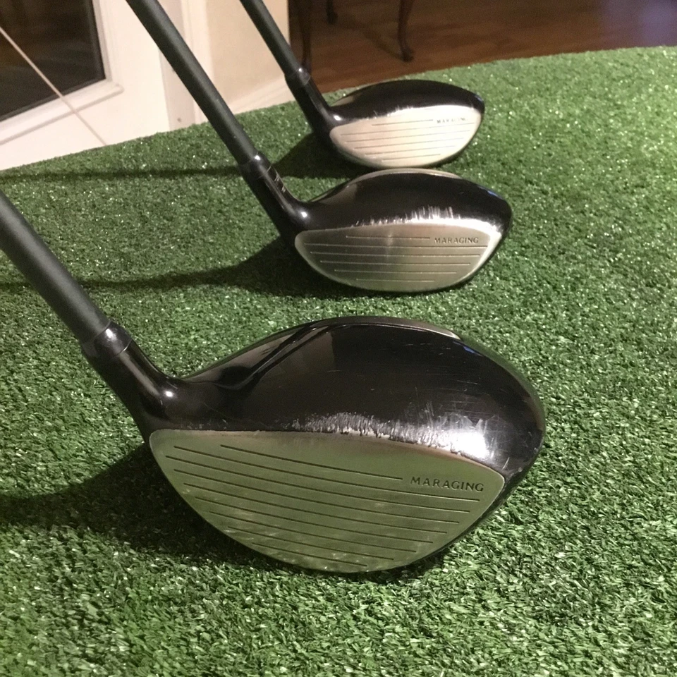 KZG Left Handed Managing Power Woods Set (D, 3W, 5W) Wizard Osborne Graphite LH - Image 3 of 4