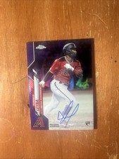 2020 Topps Chrome - Rookie Autographs Domingo Leyba #RA-DL Purple /250 (AU, RC)