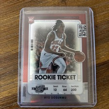 2021-22 Panini Contenders Optic Rookie Ticket Ayo Dosunmu 75th Anniversary🔥