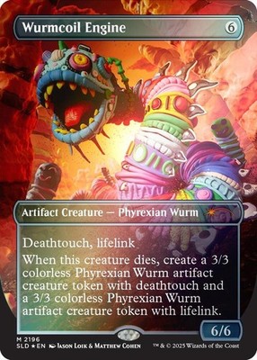 Wurmcoil Engine FOIL Full Art - SLD 2196 Secret Lair Play Doh - EN NM MTG