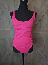 Abercrombie  Fitch Soft A F Collection Pink Scoop Neck Bodysuit Women's Medium