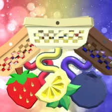 Basket Set Trio Flee The Facility Strawberry, Lemon, Blueberry Baskets FTF