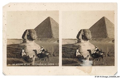 CF-BFP2-0965-EGYPT - THE SPHINX AND PYRAMID OF CHEOPS - SOLD AS IS