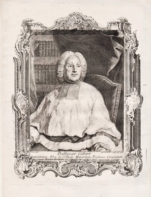 Balthazar Gibert Professor Philologe Aix-en-Provence Portrait gravure 1752