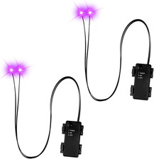 Halloween Led Glowing Eyes with Timer,2 Pcs Light up Skeleton Eyes,Horror DIY Ey