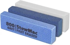 StewMac Fret Erasers, Abrasive Rubber Blocks for Polishing Fretwire and Other...