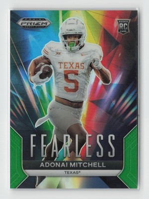 2024 Panini Prizm Draft Picks #F-AMI Adonai Mitchell Fearless Green