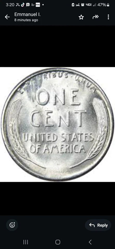 1943 Steel Lincoln Wheat Penny One Cent No Mint Mark NGC Certified - Image 2 of 2