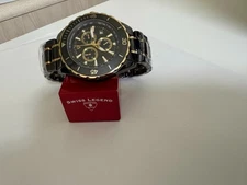 Men's  Swiss Legend Identity SL-10614 Chronograph Ceramic Watch 47mm