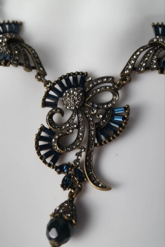 Heidi Daus Black Diamond Bells Necklace and Earrings Set - Image 3 of 4