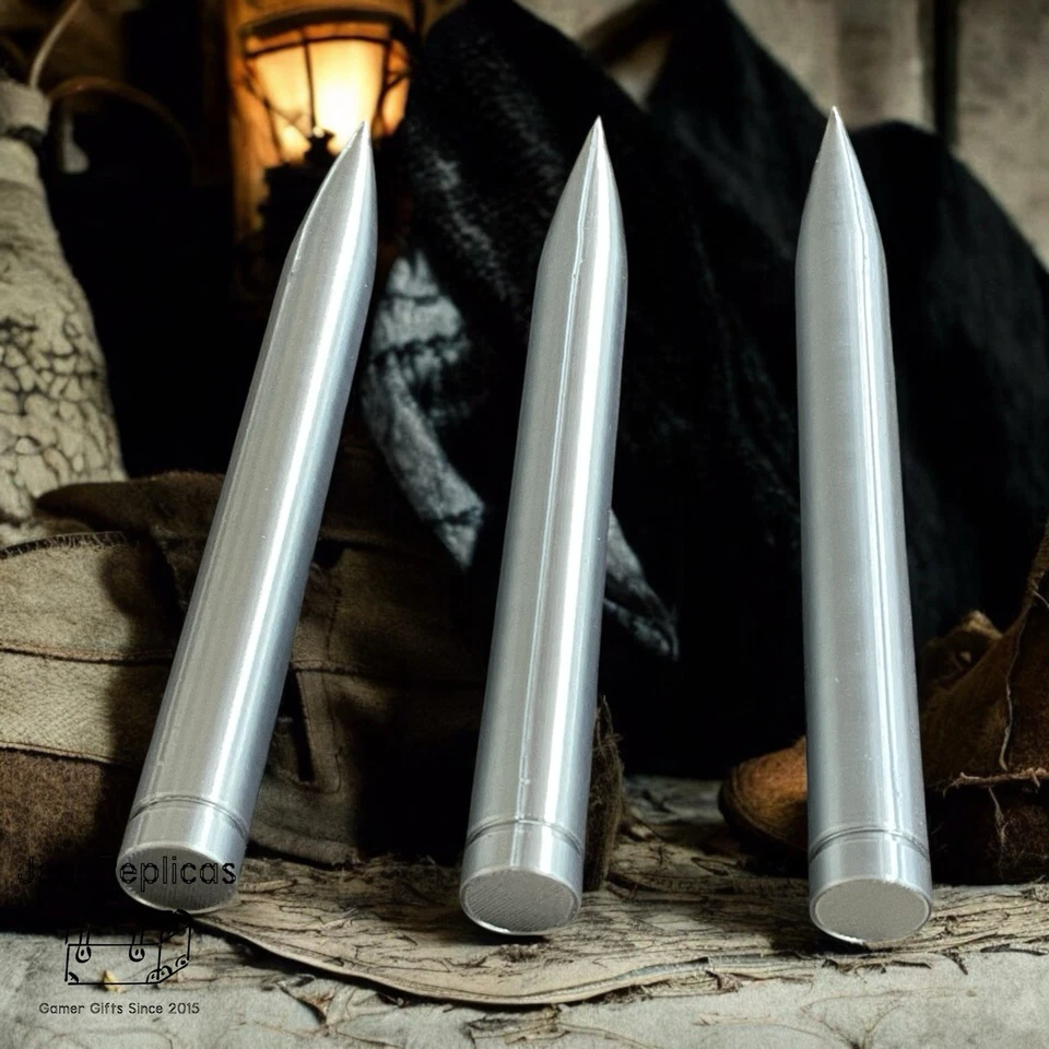 Juego de 3 clavos de vampiro de hoja, réplica de cosplay, Wesley Snipes Daywalker Consafe Foto 3 de 4