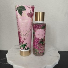 Victoria's Secret Fragrance Mist  Lotion Set Lot of 2 DREAMY PETALS raspberry