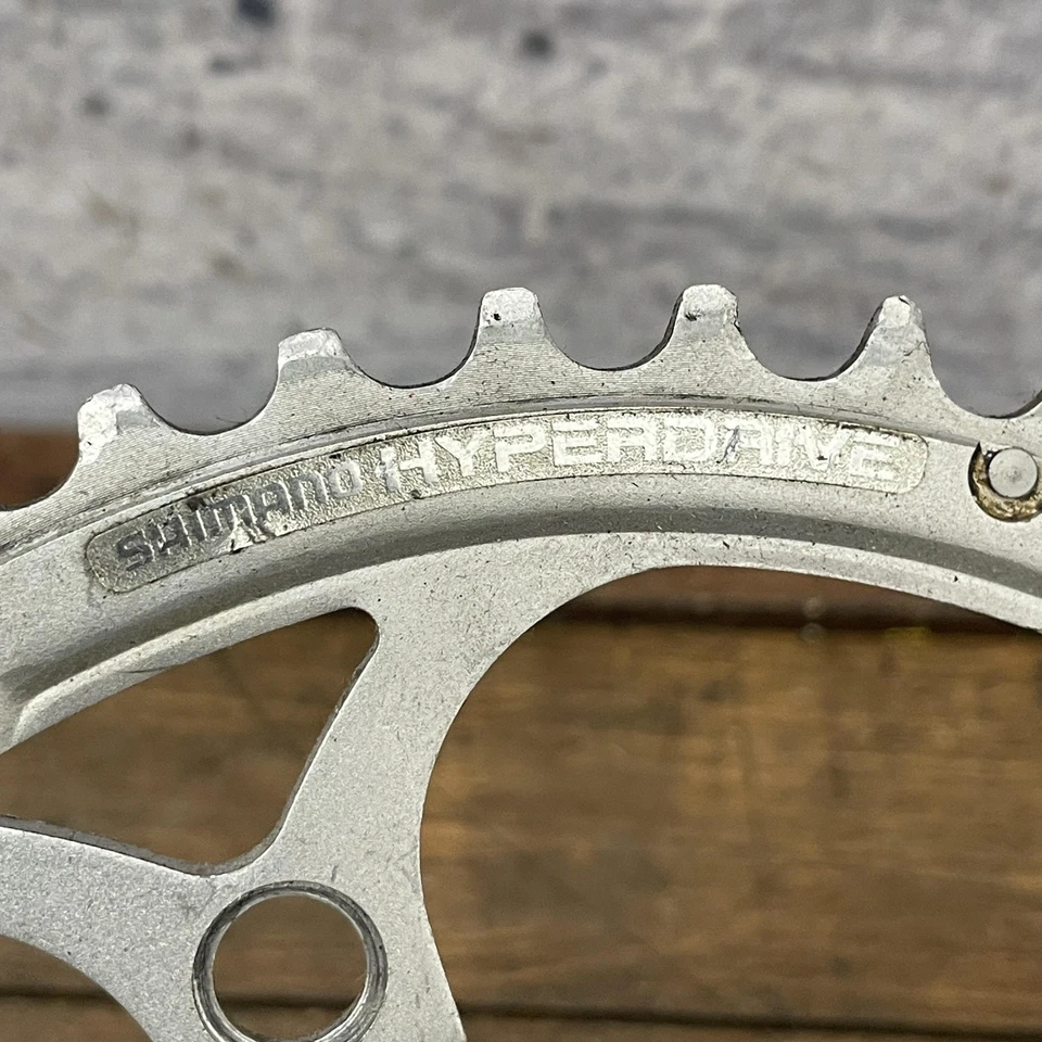 Shimano SG HyperDrive Chainring 46T 110 BCD 5-Bolt Silver Road Bike Outer Ring - Image 2 of 4