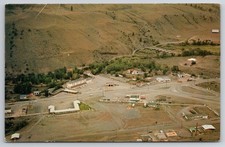Vintage 1962 Cache Creek BC Postcard Air View Cariboo Highway British Columbia