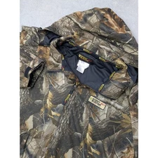 SCENT BLOCKER Frontier Camo Hunting Jacket Mens 2XL Full Zip Hooded Poly