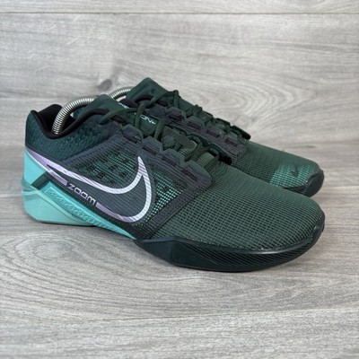Nike Turnschuhe Herren grün UK Größe 7 Fitnessstudio Training Zoom Metcon Turbo 2 DH3392-393