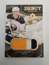 2018-19 Upper Deck Ultimate Debut Threads 5/99 Rasmus Dahlin Patch Rookie