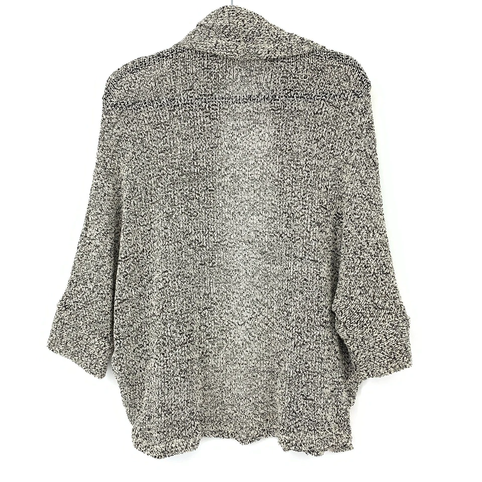Splendid Cardigan Women's Size XS Jungle Boucle Sweater Long Sleeve Gray/Black - Image 2 of 4