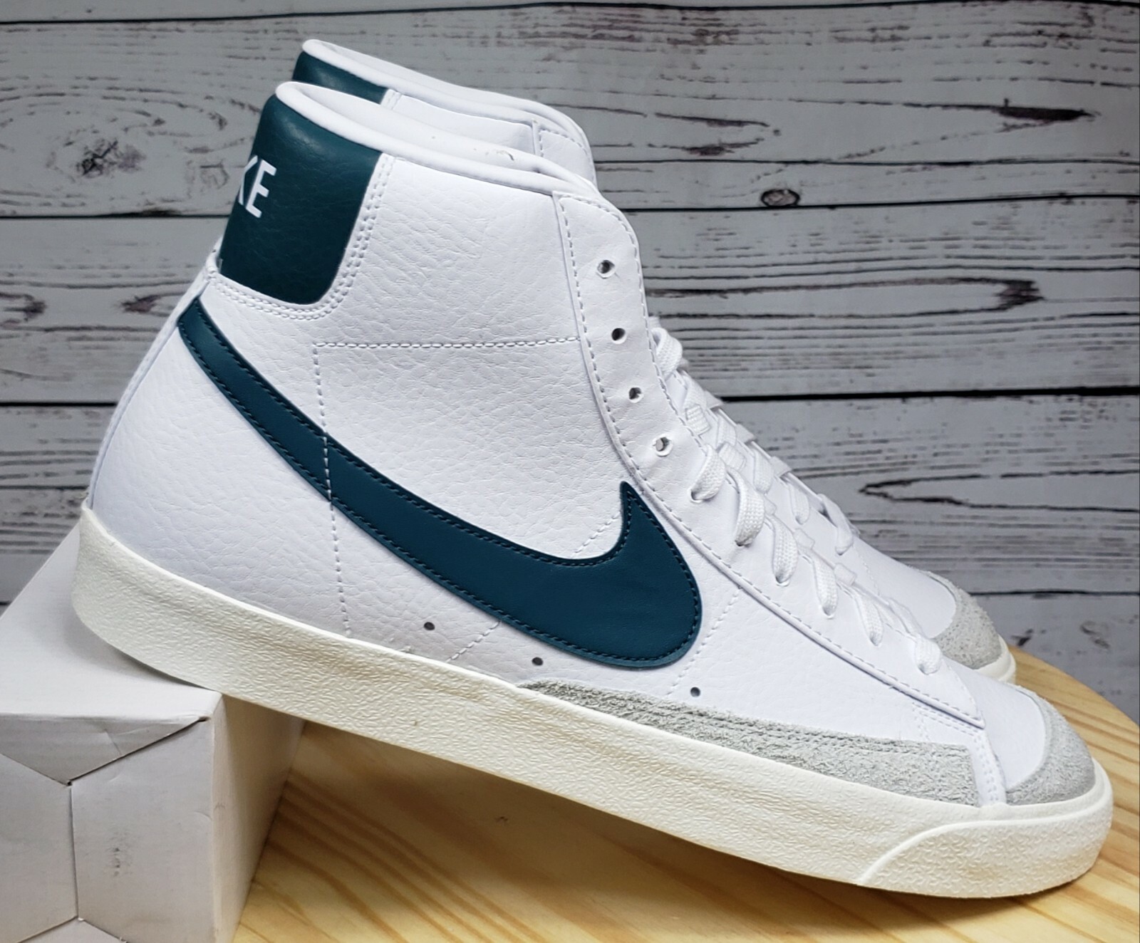 dark teal green nike blazers