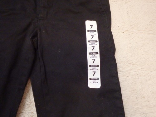 The Childrens Place Girls Stretch Skinny Jeans Black Sz 7 Slim - Picture 2 of 9