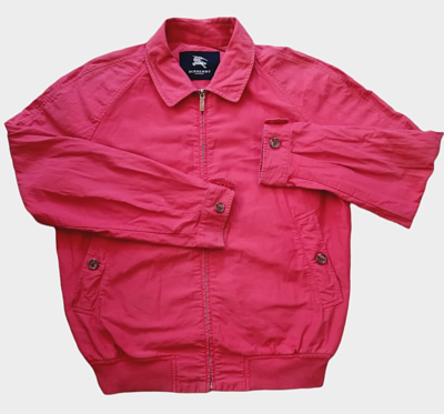 Vintage Burberry London Jacket Men's Pink/Red Cotton Coat Jacket