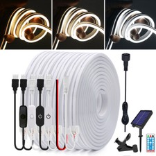 5V USB Neon LED Strip Lights Flexible Rope Lights Dimmer Solar Ligts Waterproof