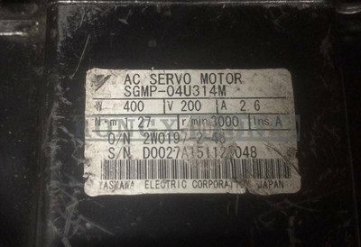 ONE used Yaskawa servo motor SGMP-04U314M SGMP04U314M