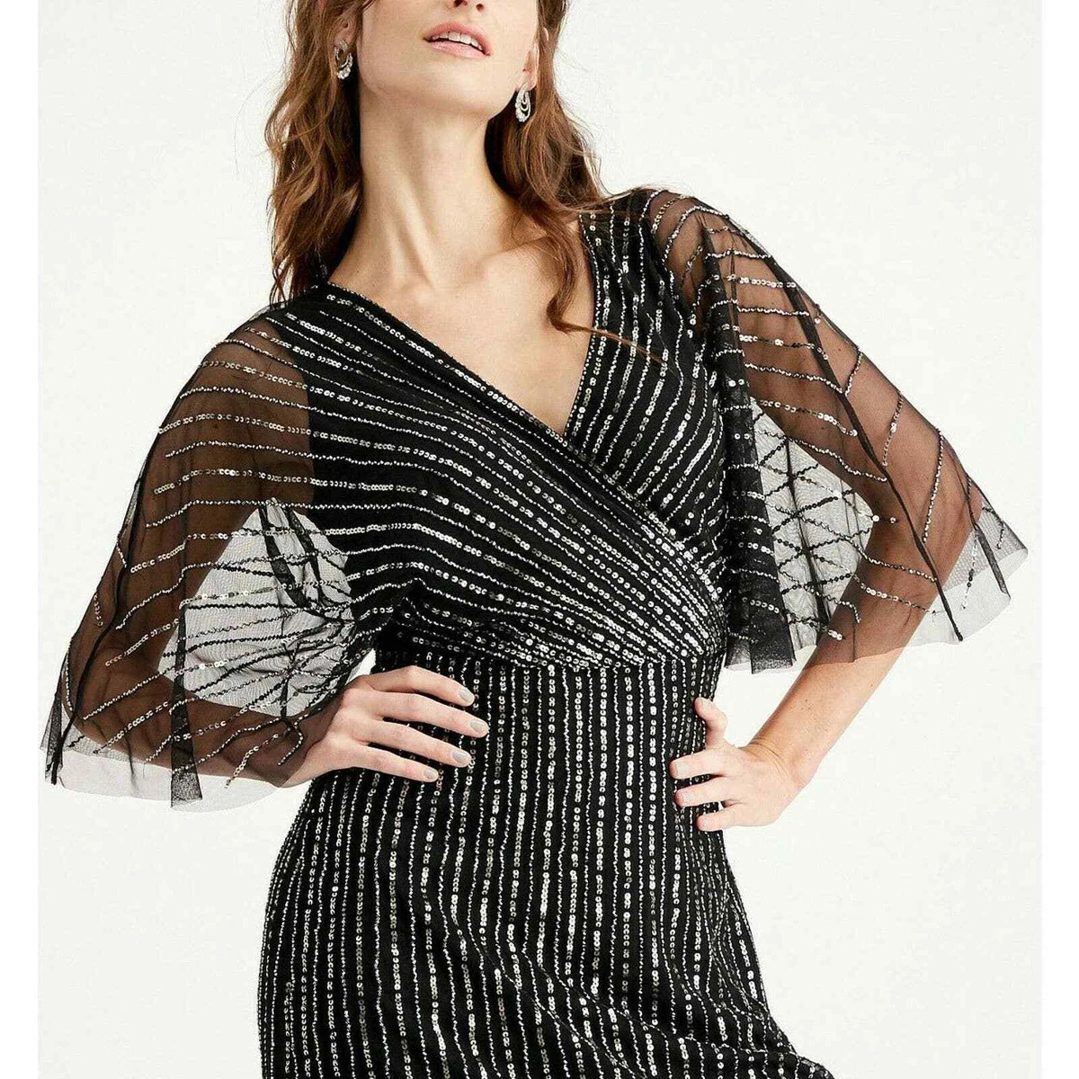 Adrianna papell kimono sleeve dress clearance