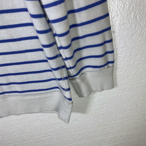 Victoria's Secret Women's Size Medium Striped White Blue Sweater Pullover VS - Picture 7 of 9