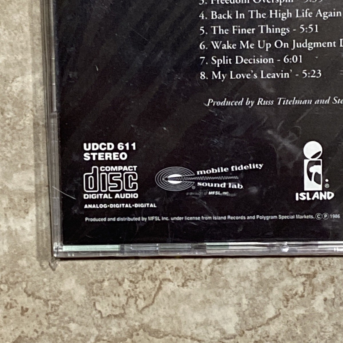 Back in the High Life by Steve Winwood (CD, Sep-1994, Mobile