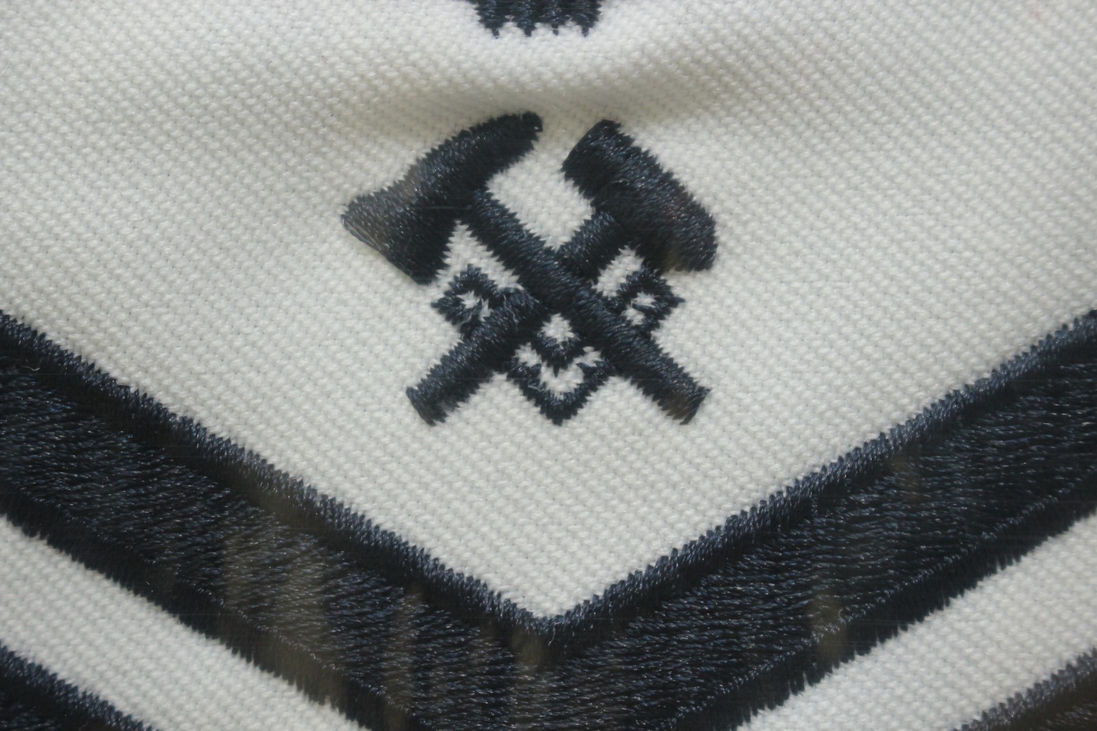 USN NAVY PETTY OFFICER E4-6 E&H HULL MAINTENAN TECH WHITE CNT SLEEVE RANK RATE